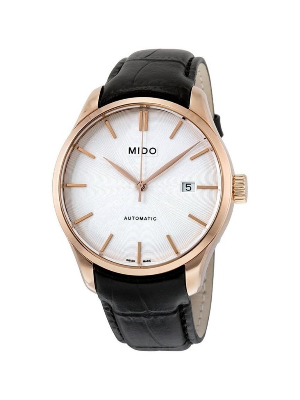 NWT Authentic Mido Belluna II Automatic Silver Dial Men's Watch
